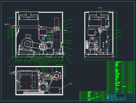 格力空调压缩机除燥音设备设计（CAD+说明书）缩略图
