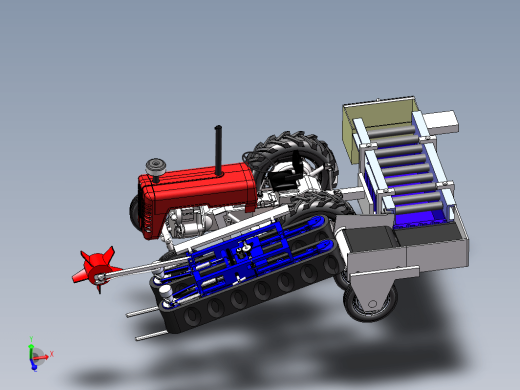 白菜（橄榄菜）收获机三维SW2016带参缩略图