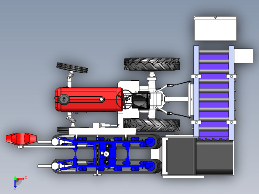 白菜（橄榄菜）收获机三维SW2016带参缩略图