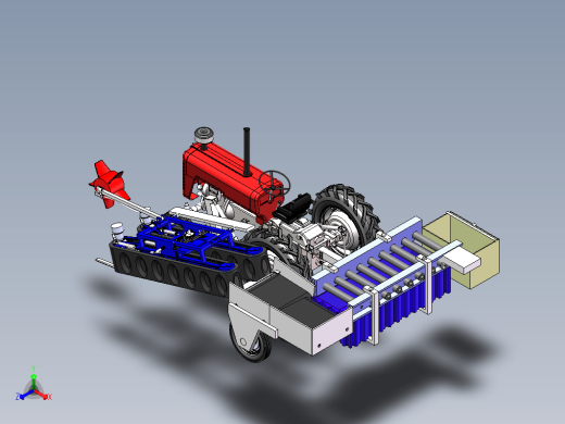 白菜（橄榄菜）收获机三维SW2016带参缩略图