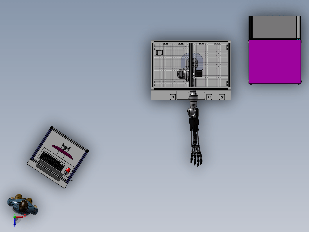 仿生机械手的平台调试抓取各种形状的物体