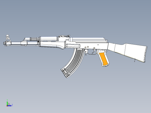 AK 47三维模型缩略图