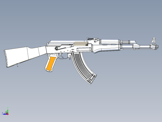 AK 47三维模型缩略图