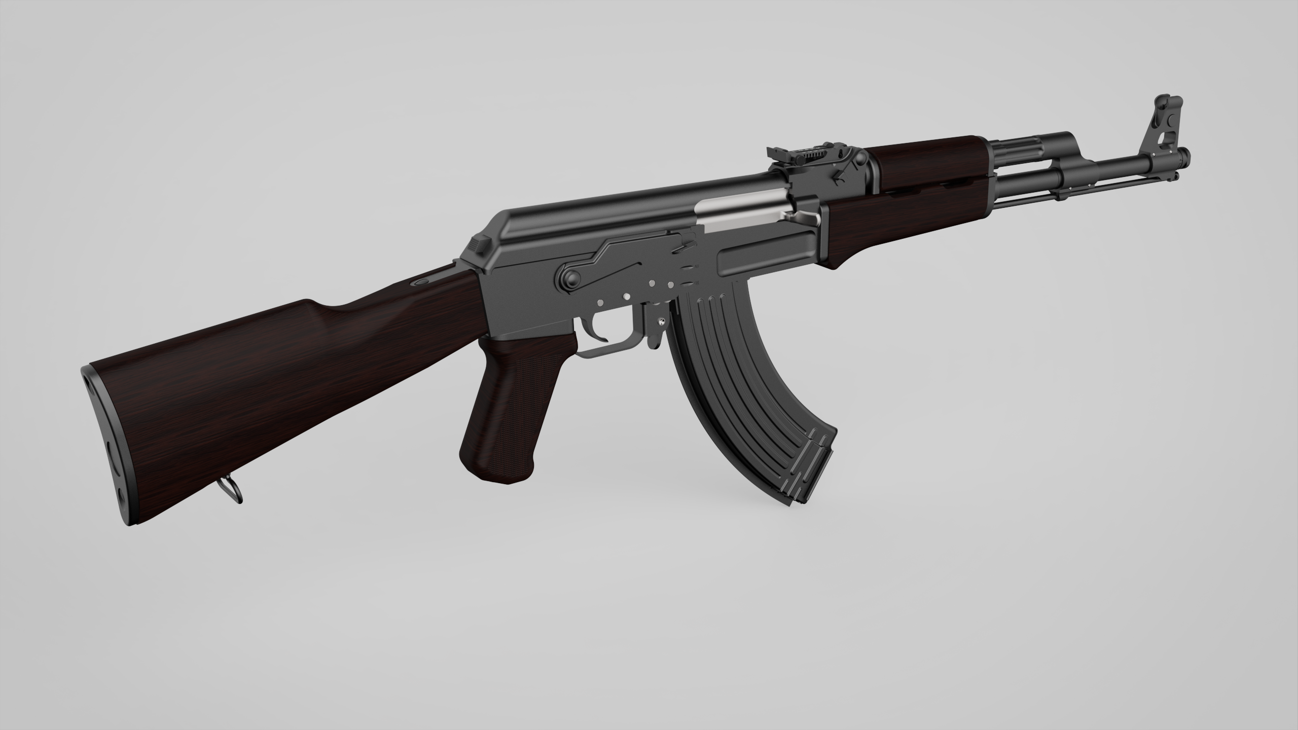 AK 47三维模型