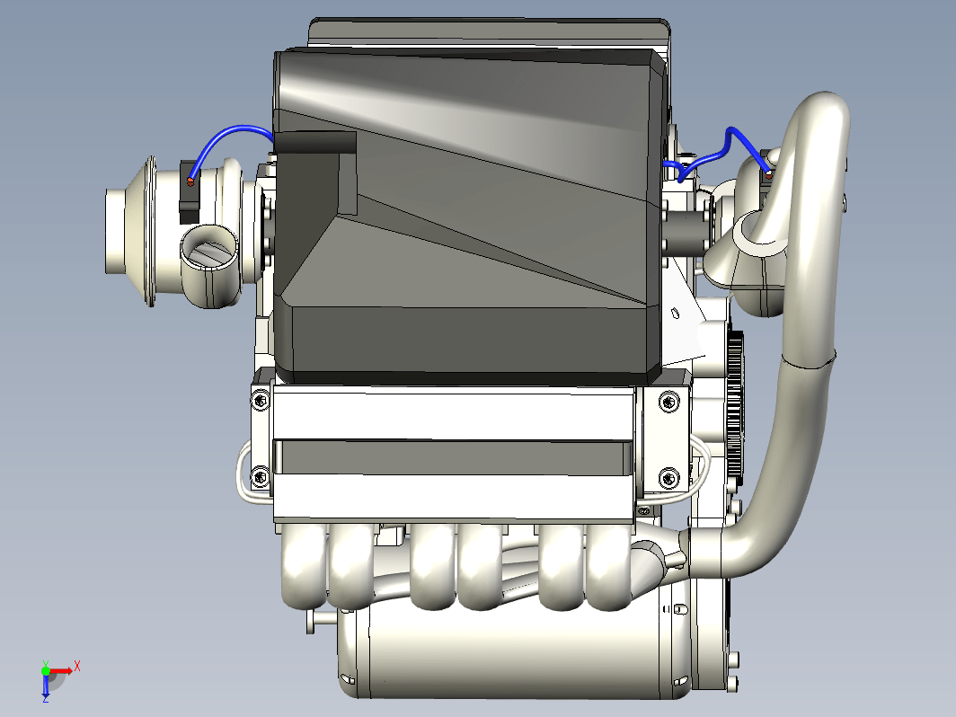 V6涡轮混合动力发动机模型