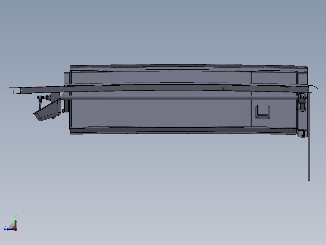 公交自动门详细3D