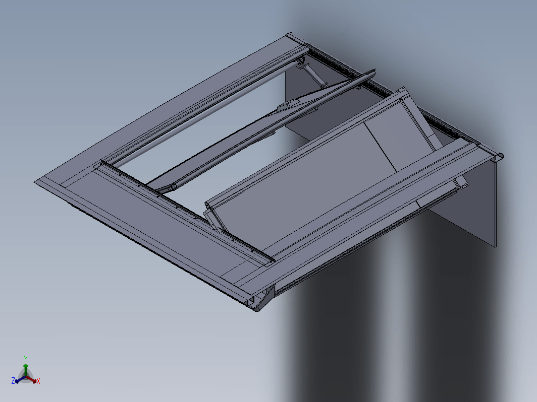 公交自动门详细3D