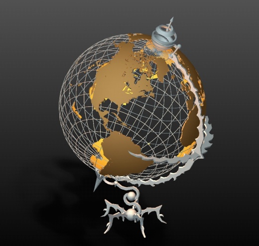 一个约40厘米的地球仪缩略图