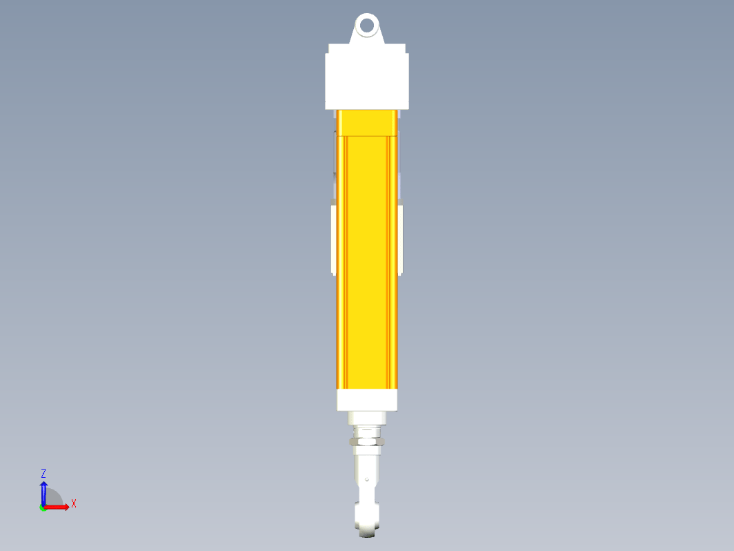 HEP100-300-3232-1：5-3kW-CA总装图折返式电动缸 额定负载1.5吨 有效行程300mm