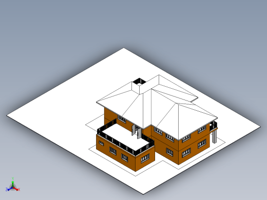 住宅房子 3D缩略图