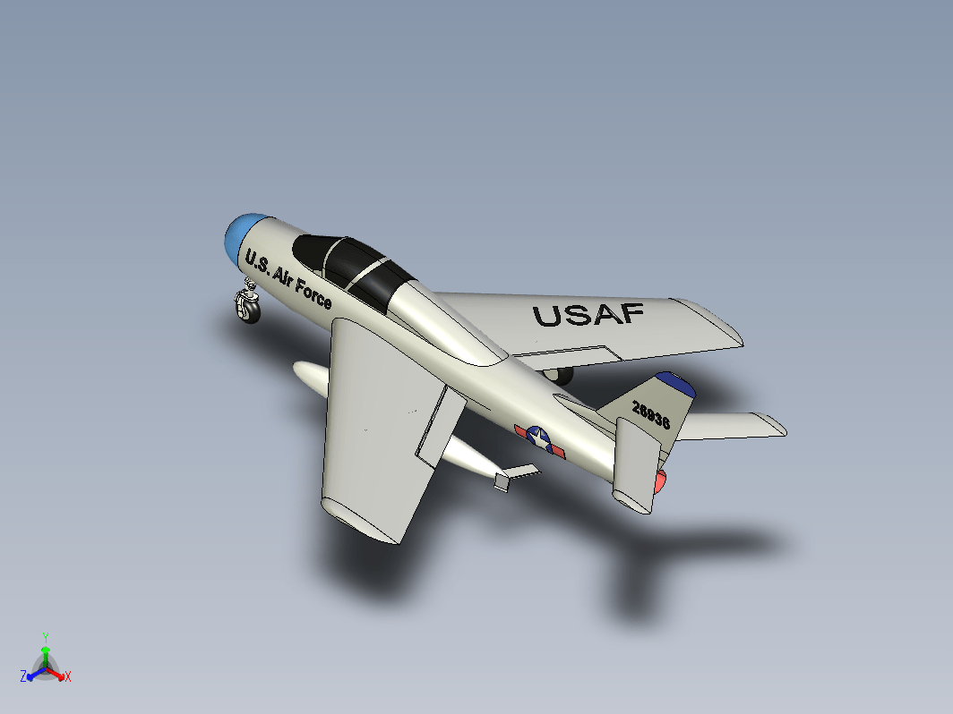 后掠翼涡轮喷气式战斗轰炸机 Republic F-84F