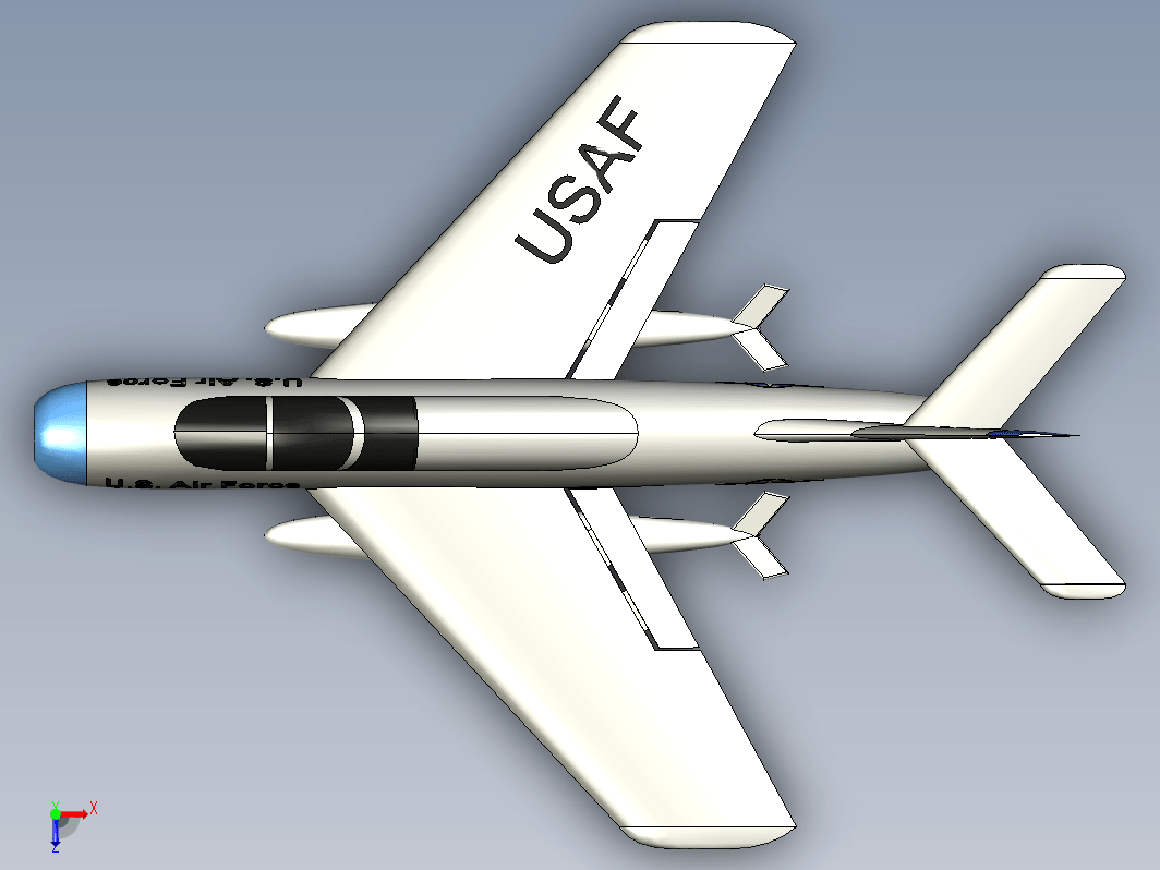 后掠翼涡轮喷气式战斗轰炸机 Republic F-84F