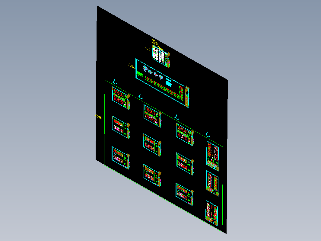 某公司1#车间土建结构CAD图