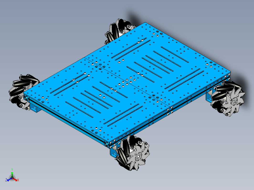 麦克纳姆轮平台小车结构