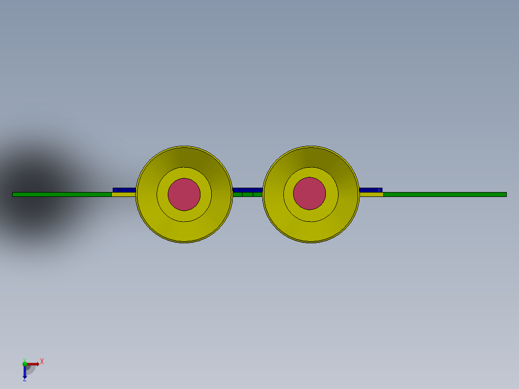 SOLIDWORKS 中的两个重量平移平衡机构