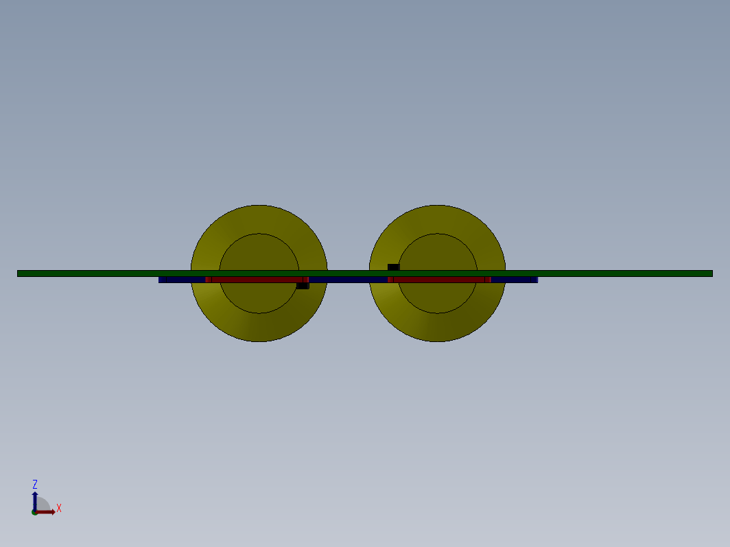 SOLIDWORKS 中的两个重量平移平衡机构