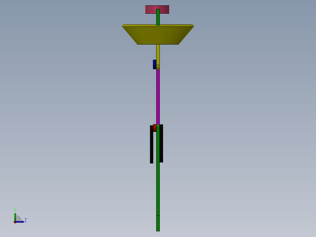 SOLIDWORKS 中的两个重量平移平衡机构