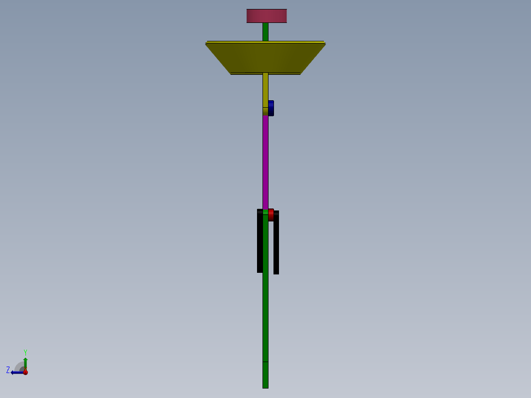 SOLIDWORKS 中的两个重量平移平衡机构