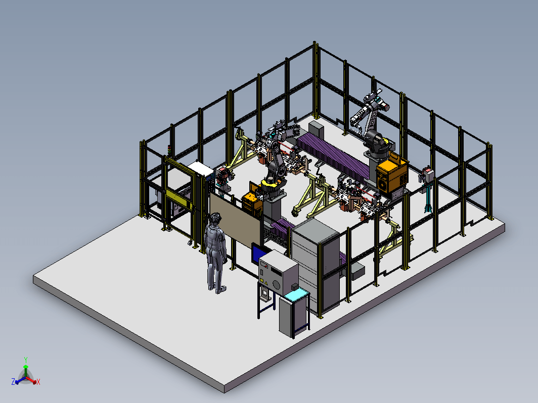 双工位机器人自动化焊接工作站