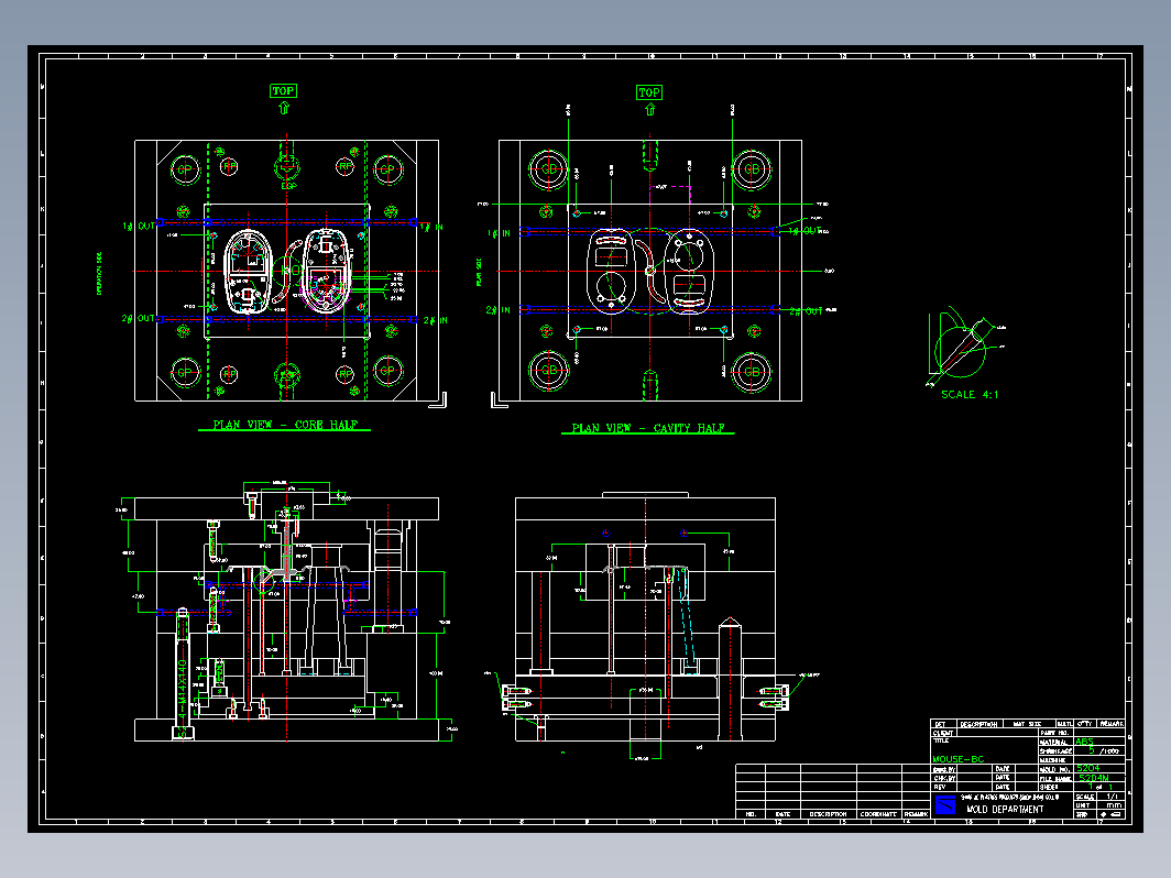 模具结构图—012-1两次顶出