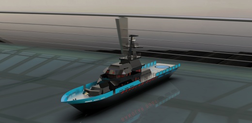 ship-10简易船舰模型3D图纸+Solidworks设计缩略图