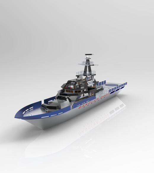 ship-10简易船舰模型3D图纸+Solidworks设计缩略图