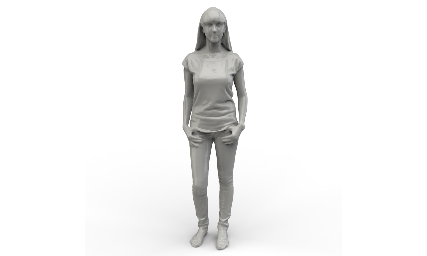 女生人物模型扫描