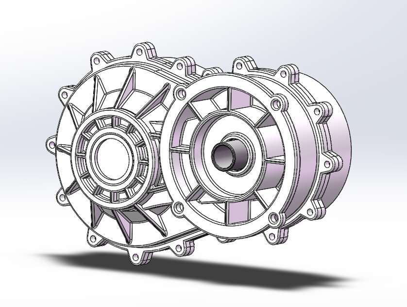 新能源汽车减速器三维SW2017带参