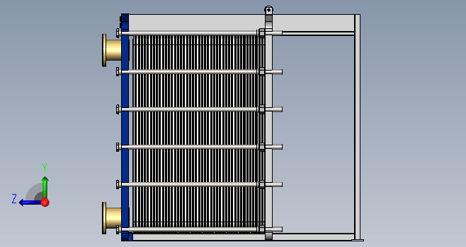 F0129-solidworks板式换热器