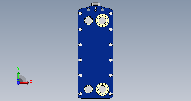 F0129-solidworks板式换热器