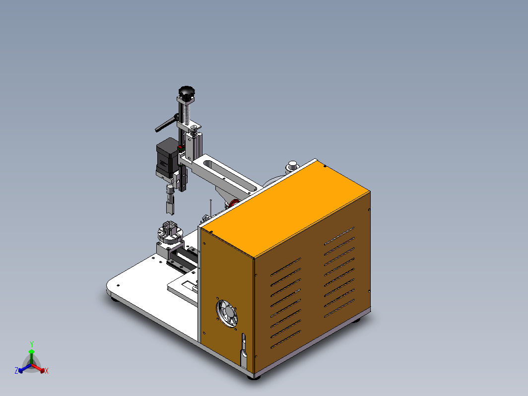 变压器缠胶机SW源文件三维SW2020带参