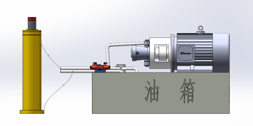 活塞复位式液压缓冲器模型及图纸缩略图