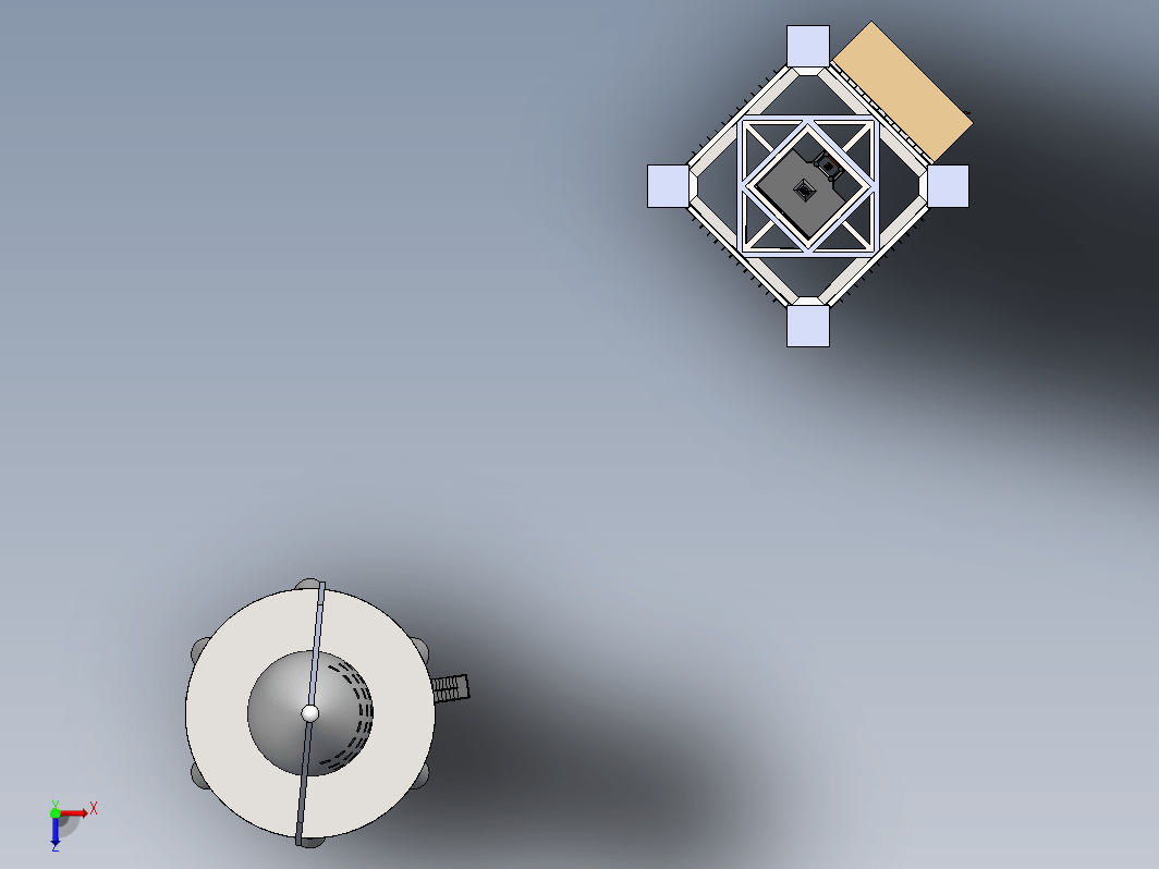 SpaceX火箭及发射塔模型