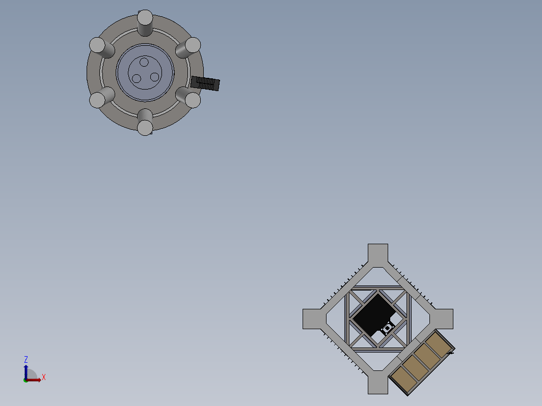 SpaceX火箭及发射塔模型