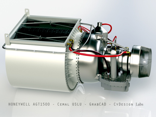 霍尼韦尔 Honeywell AGT1500燃气涡轮发动机缩略图