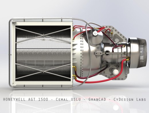 霍尼韦尔 Honeywell AGT1500燃气涡轮发动机缩略图