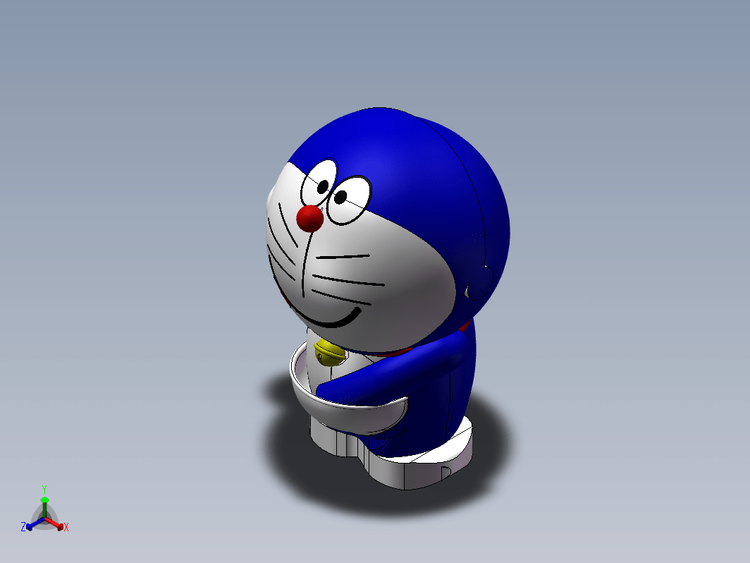solidworks哆啦A梦收纳盒