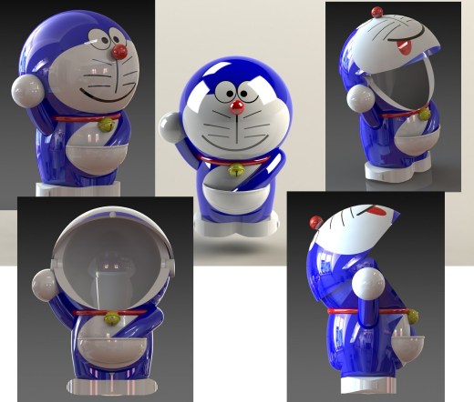 solidworks哆啦A梦收纳盒缩略图