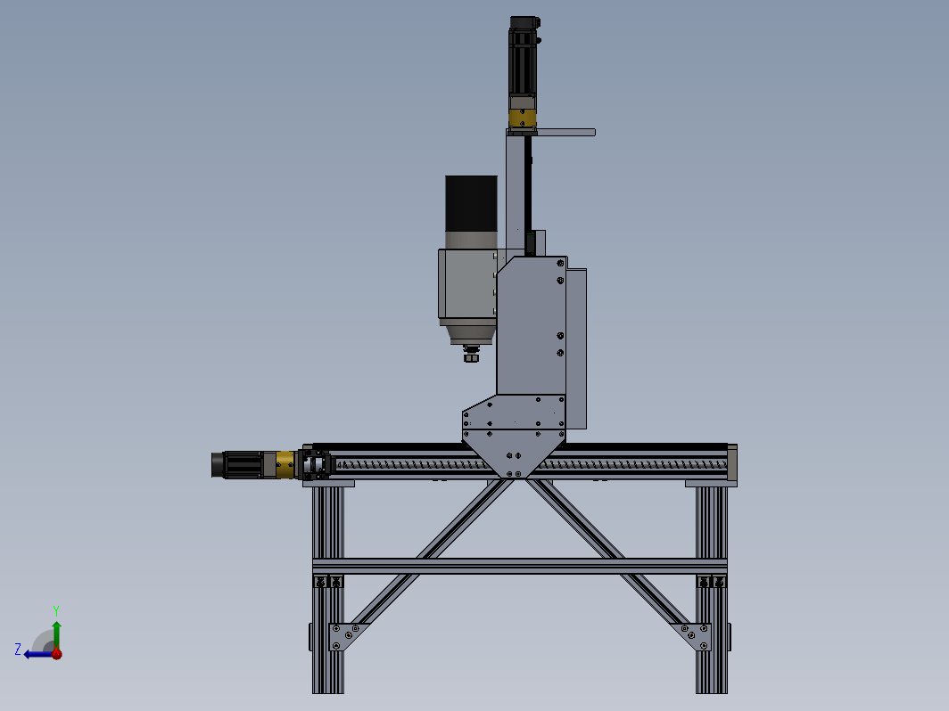 CNC 2.5 CNC Mill数控铣床3D数模图纸 Solidworks设计 附STEP格式