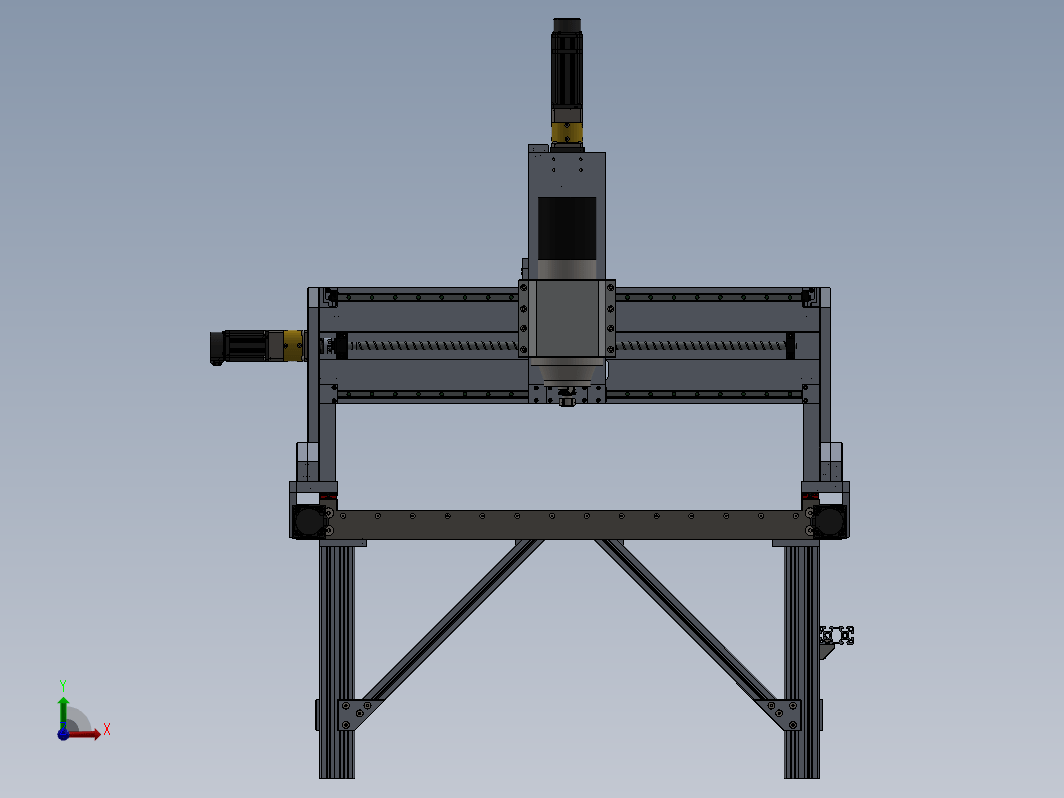 CNC 2.5 CNC Mill数控铣床3D数模图纸 Solidworks设计 附STEP格式