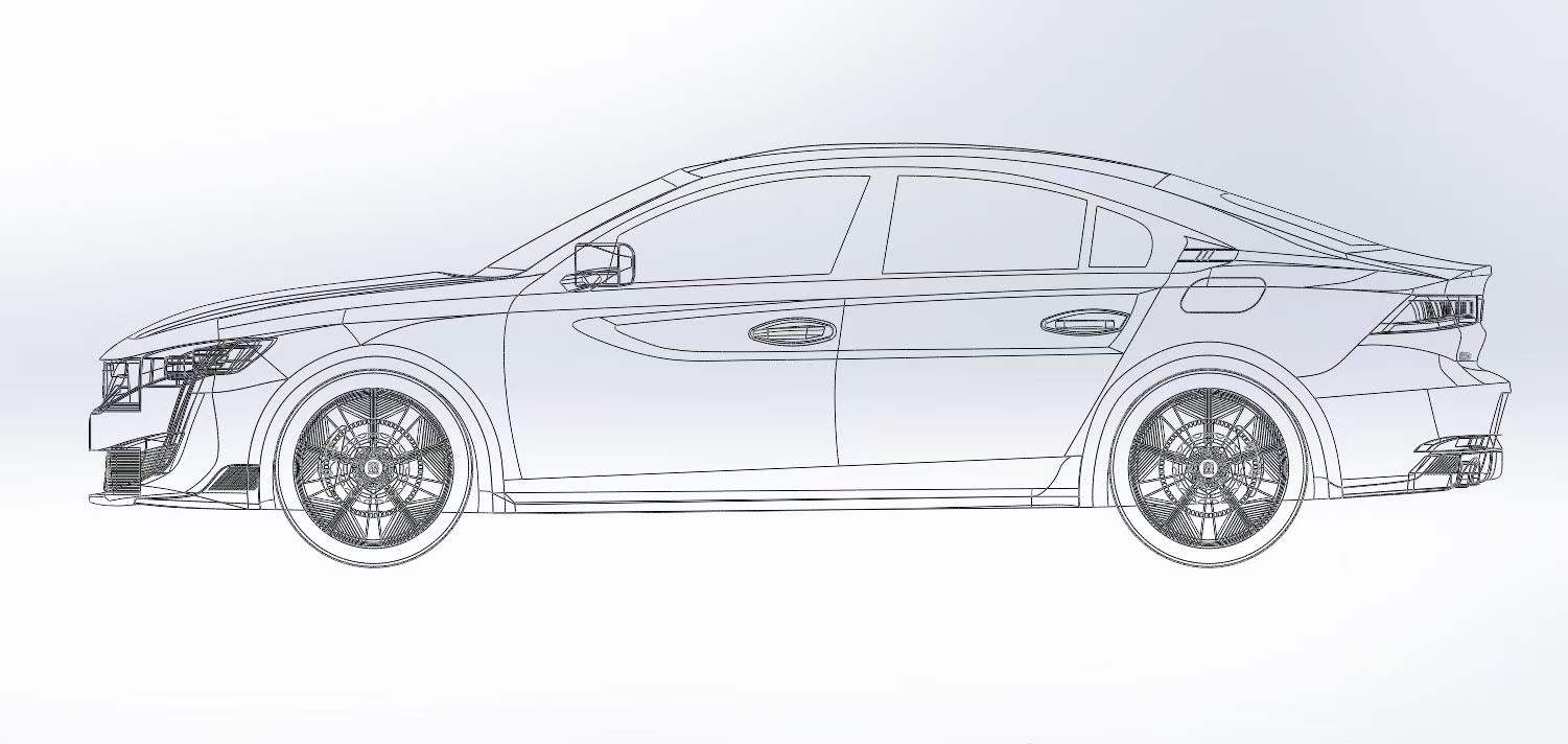 标致508PSE汽车模型