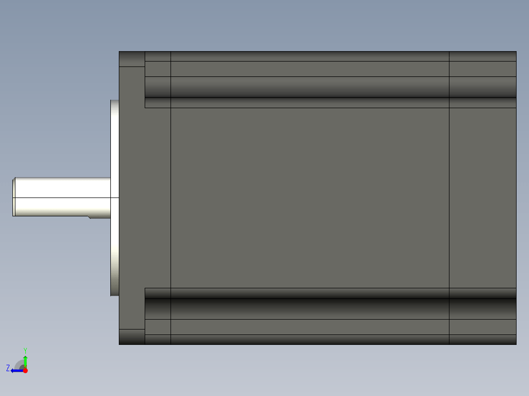 步进电机3D图57J1880-830(H)