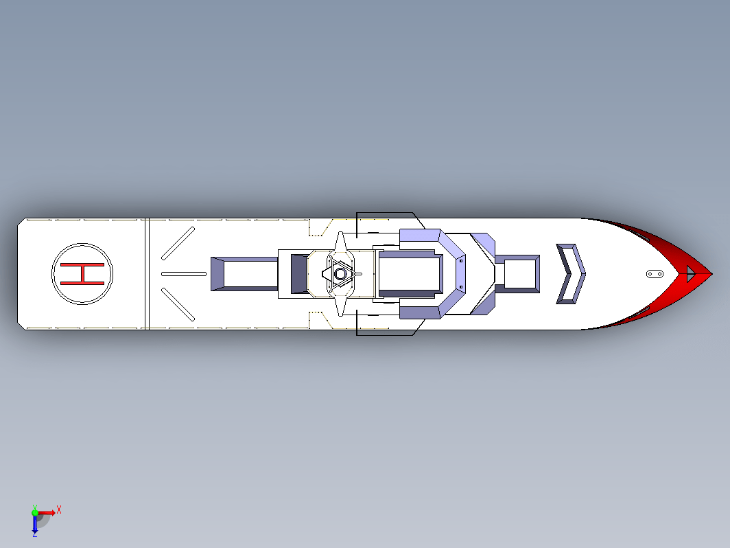 Explorer Yacht简易游艇模型