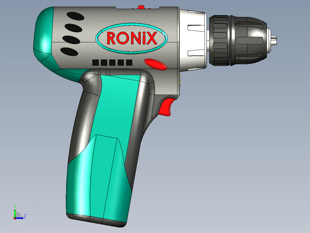 电钻手枪钻模型