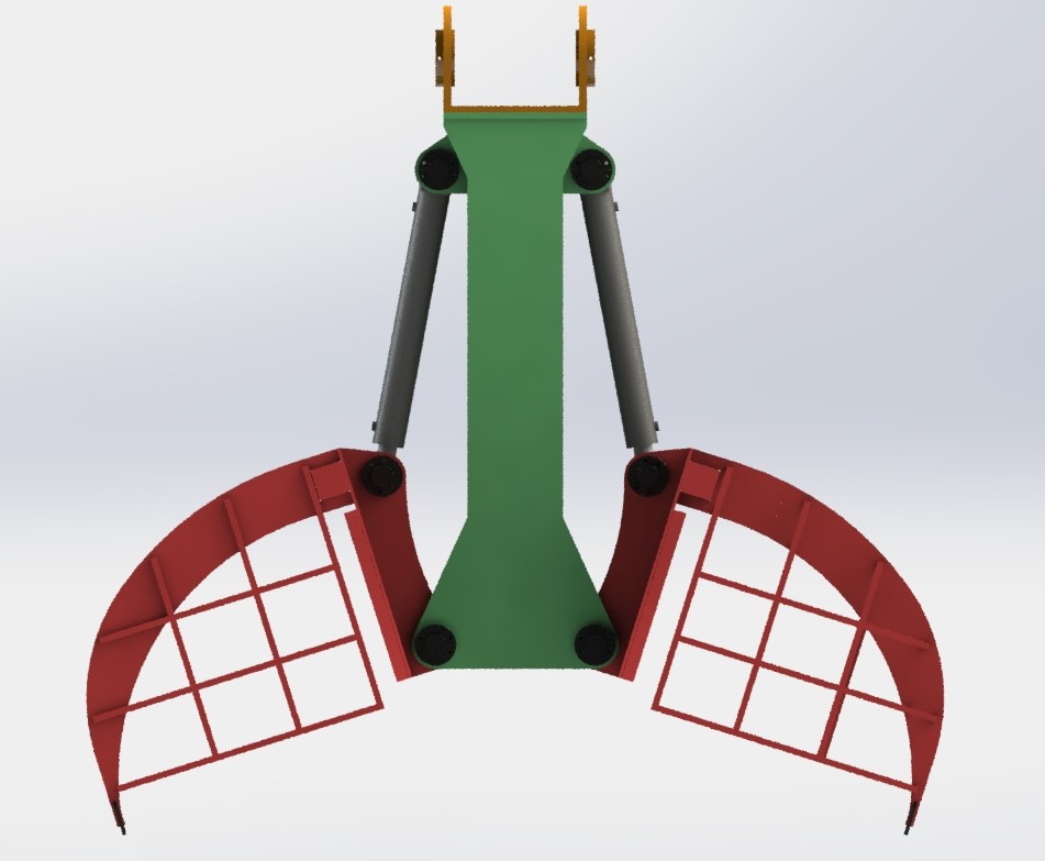 Hitachi Attachment Grab抓斗简易结构