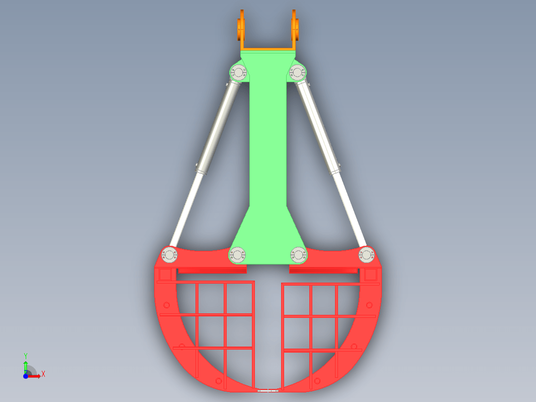 Hitachi Attachment Grab抓斗简易结构