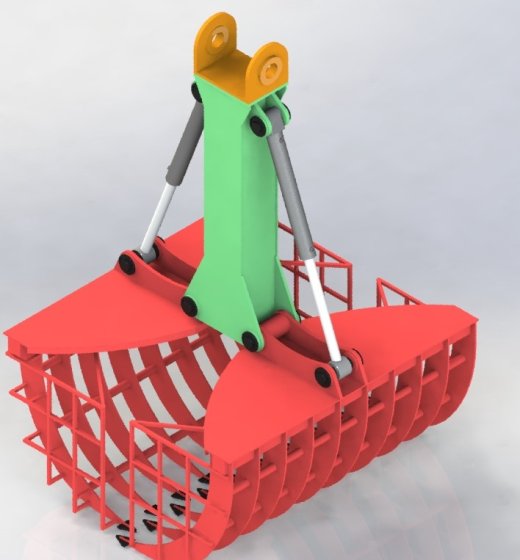 Hitachi Attachment Grab抓斗简易结构缩略图