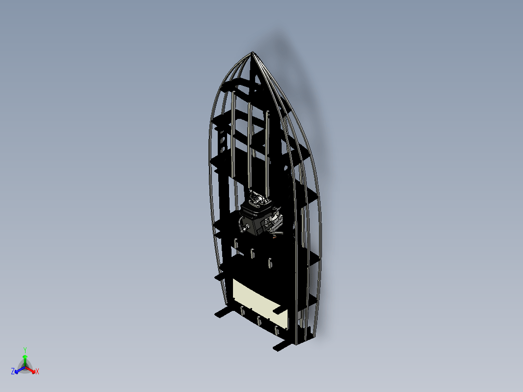 crackerbox RC遥控快艇模型框架