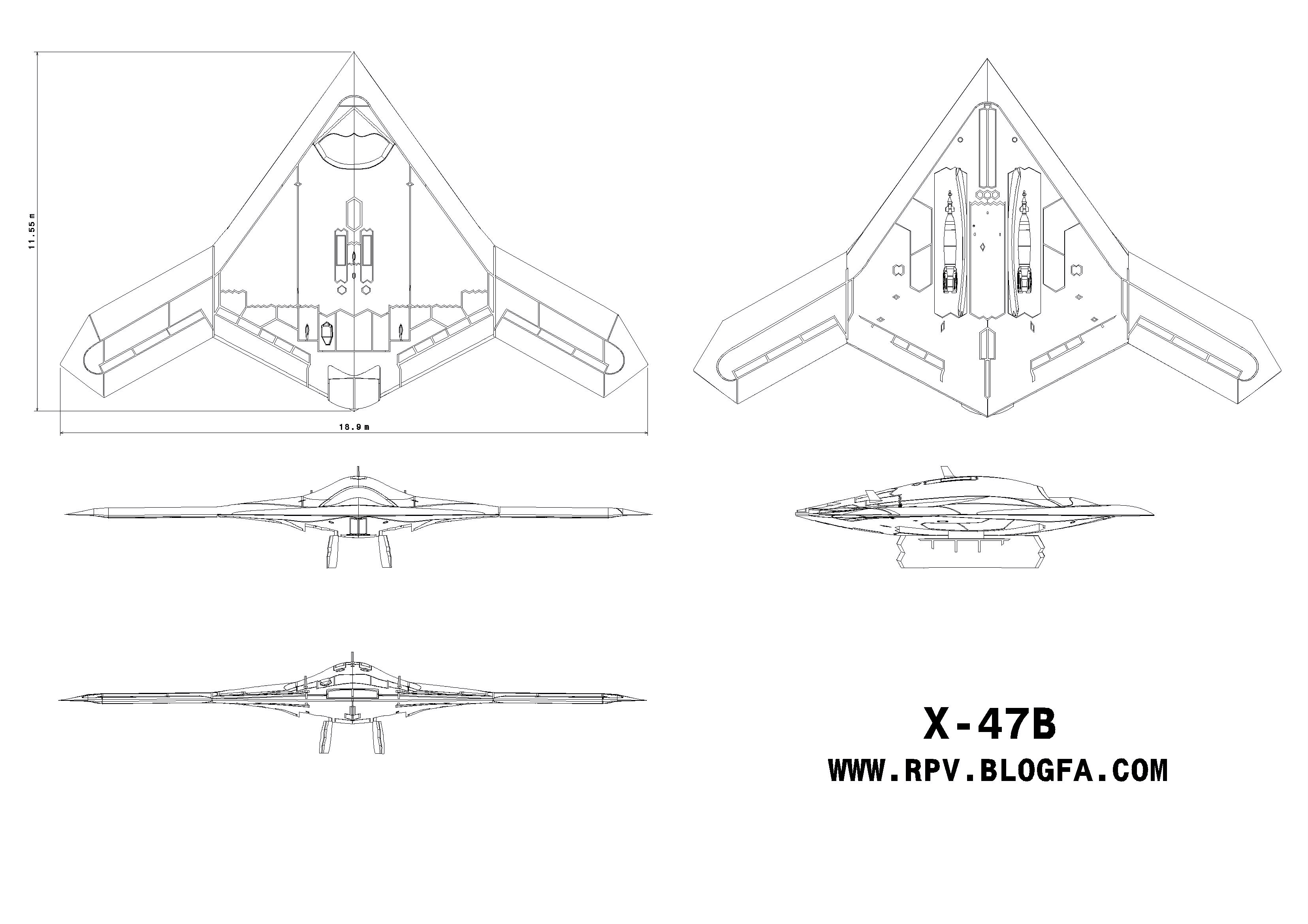 X-47B无人机(uav)