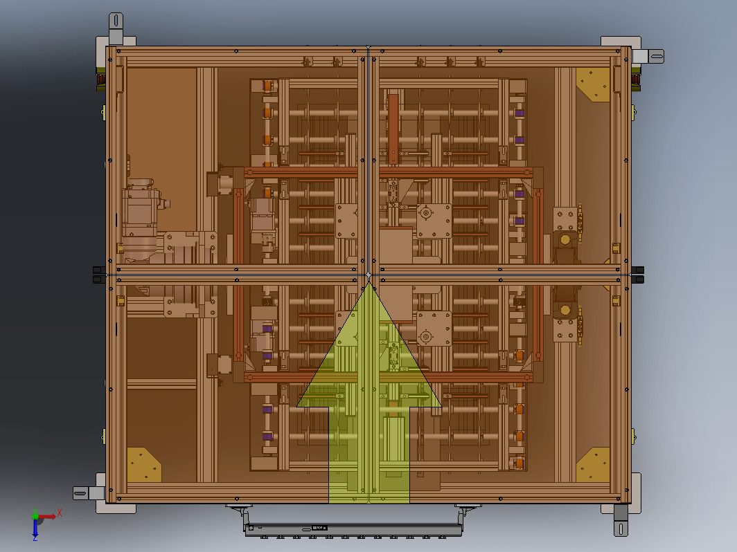 面板翻转输送设备3D+BOM